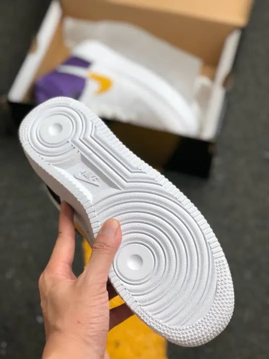 Nike AF1 High White Purple Gold - Hình 4
