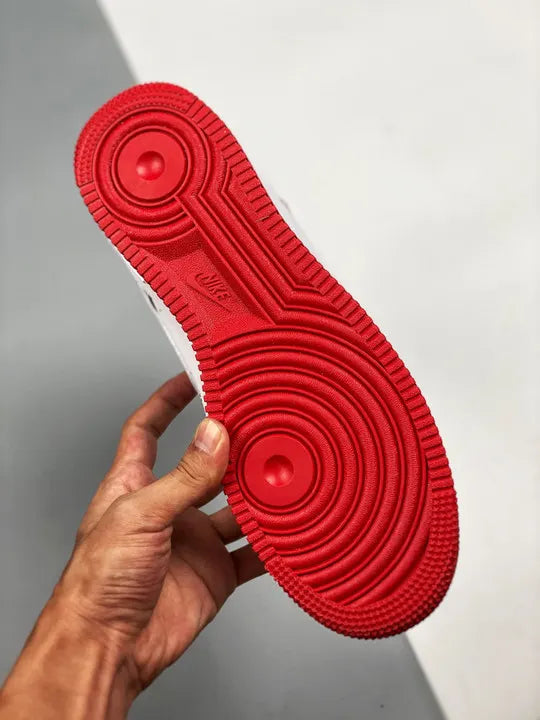 Air Force 1 White Red Stitch - Hình 7