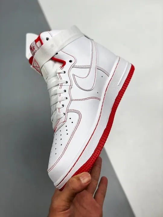 Air Force 1 White Red Stitch - Hình 5