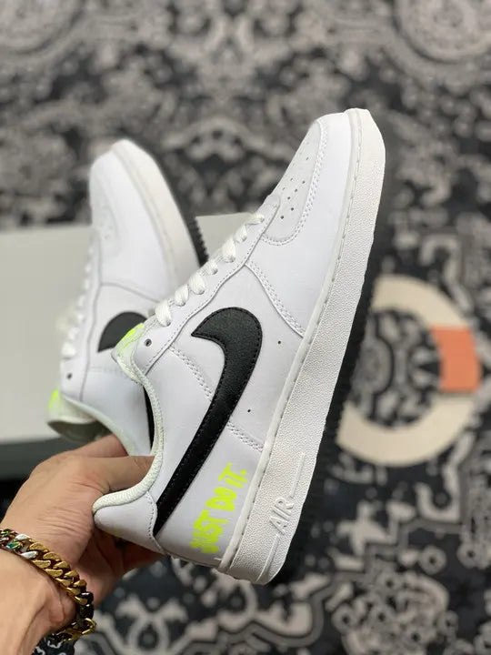 Nike Air Force 1 LV8 White Black Neon - Hình 9
