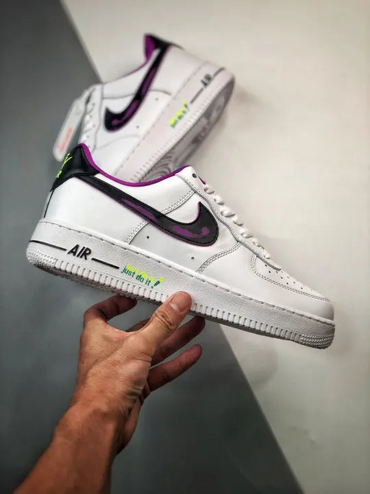 Nike Air Force 1 White Purple Accent - Hình 2