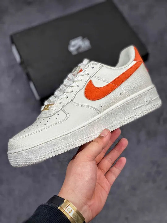 Nike Air Force 1 Low White Orange - Hình 3