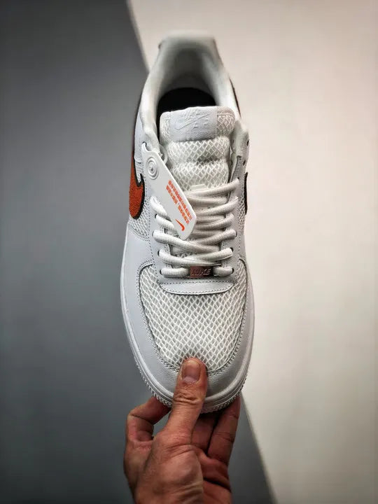mesh Nike Air Force 1 White/Orange - Hình 5