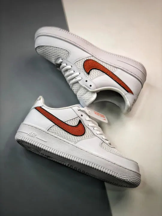 mesh Nike Air Force 1 White/Orange - Hình 2