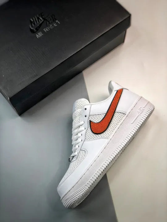 mesh Nike Air Force 1 White/Orange - Hình 4