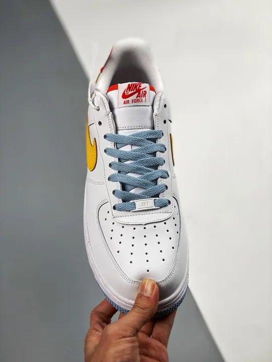 Nike AF1 White Yellow Red - Hình 5