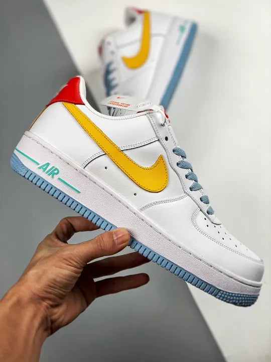 Nike AF1 White Yellow Red - Hình 2