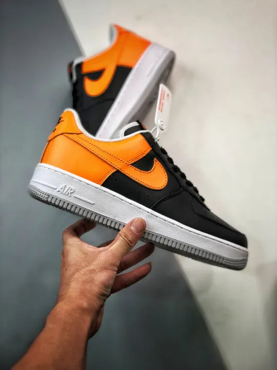 Nike Air Force 1 Black Orange - Hình 2