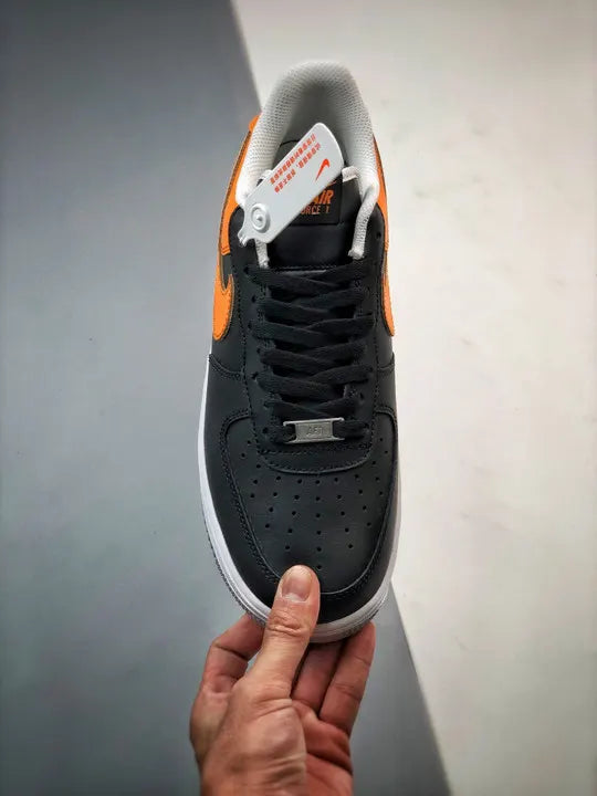 Nike Air Force 1 Black Orange - Hình 6