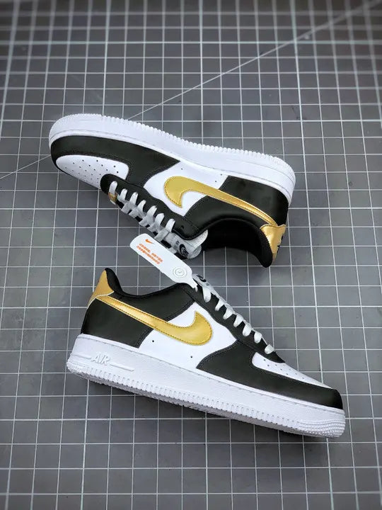 Nike Air Force 1 Black Gold - Hình 4