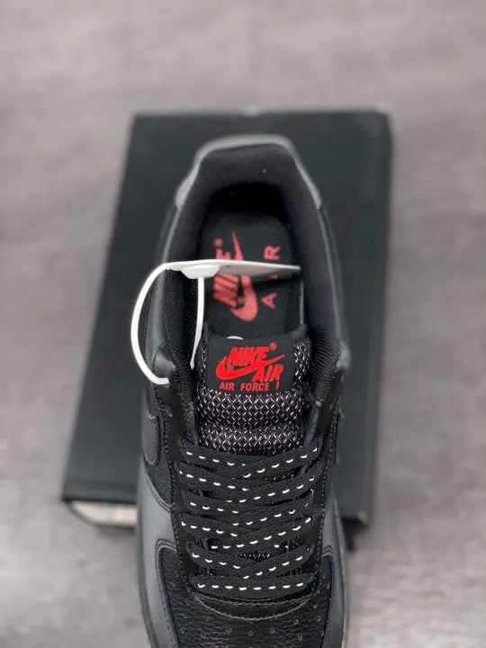 Nike Air Force 1 Black Red - Hình 4