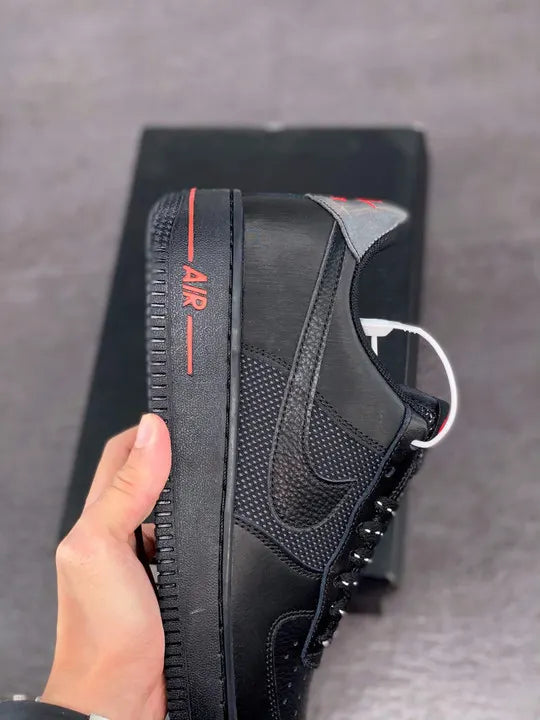 Nike Air Force 1 Black Red - Hình 3