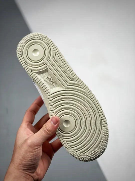 Nike AF1 White Leather - Hình 7