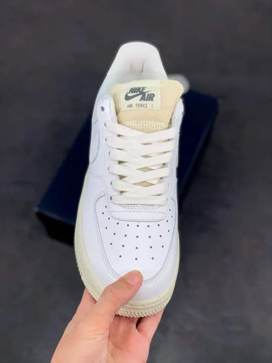 Nike AF1 White Leather - Hình 12