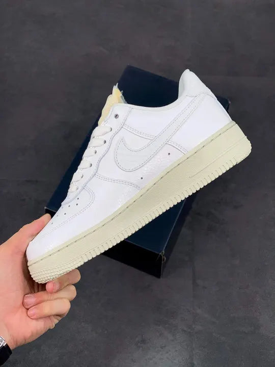 Nike AF1 White Leather - Hình 10