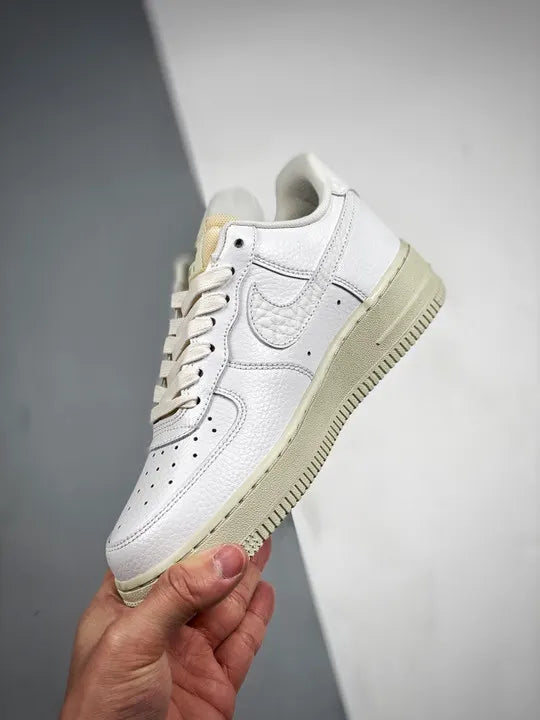 Nike AF1 White Leather - Hình 5