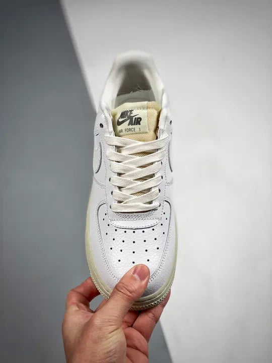 Nike AF1 White Leather - Hình 6
