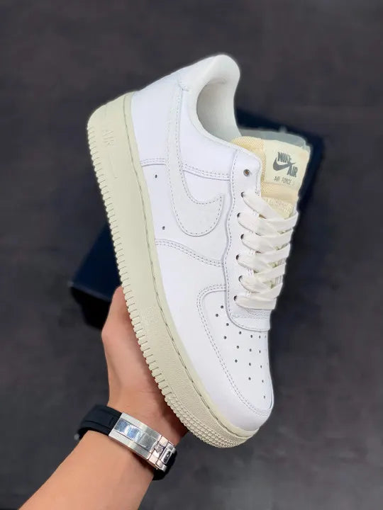 Nike AF1 White Leather - Hình 9