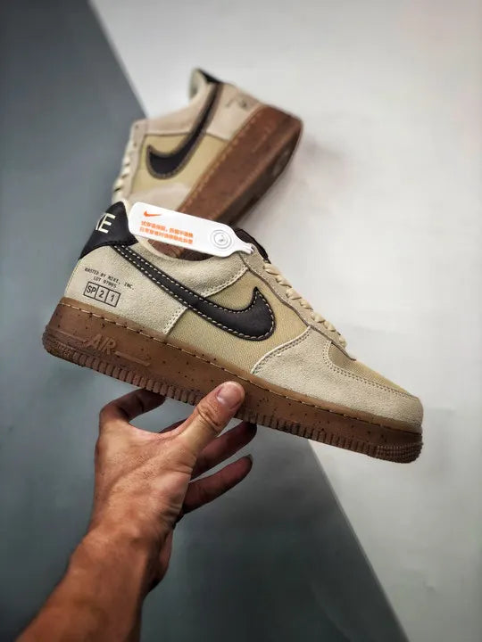 earthy Nike Air Force 1 Sanddrift - Hình 2