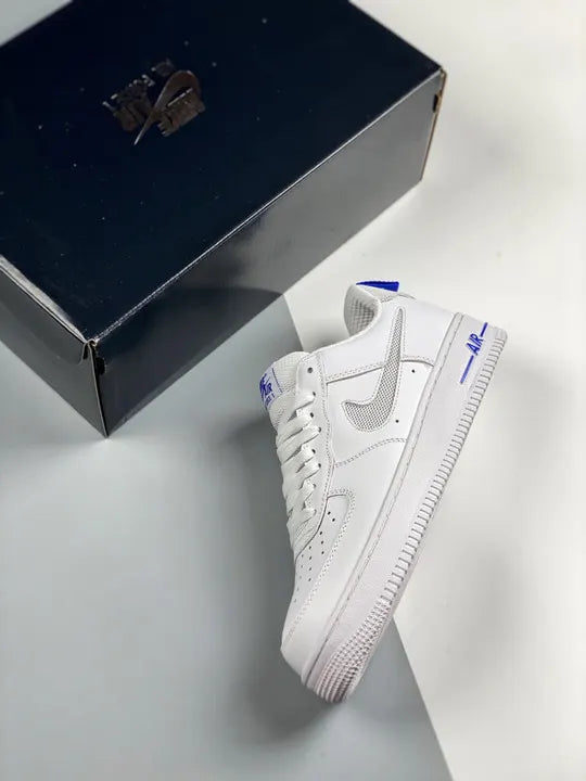 lv8 Nike Air Force 1 White/Blue - Hình 2