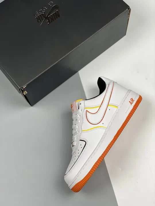 Nike AF1 White Orange Trim - Hình 2