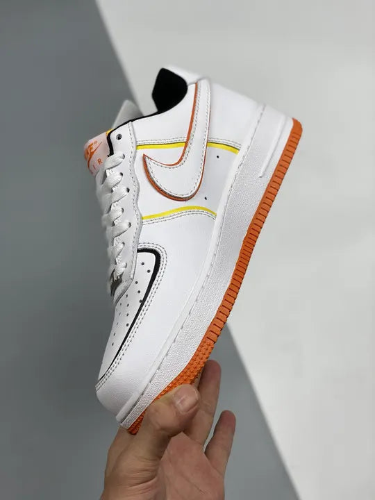 Nike AF1 White Orange Trim - Hình 4