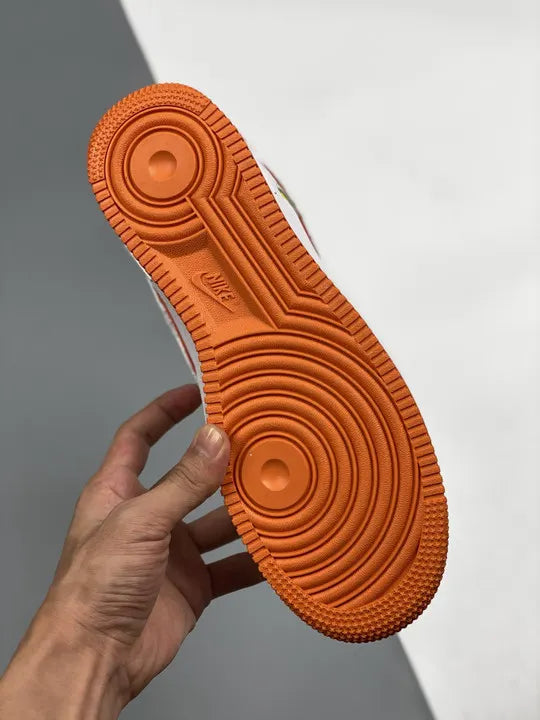 Nike AF1 White Orange Trim - Hình 6