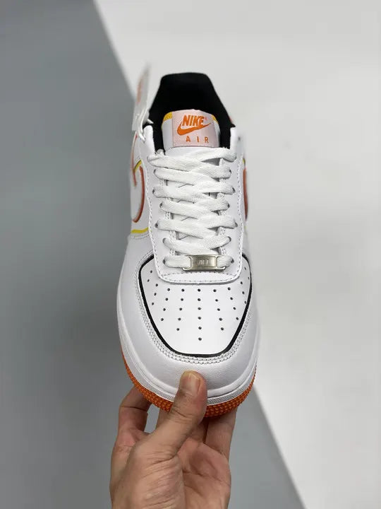 Nike AF1 White Orange Trim - Hình 5