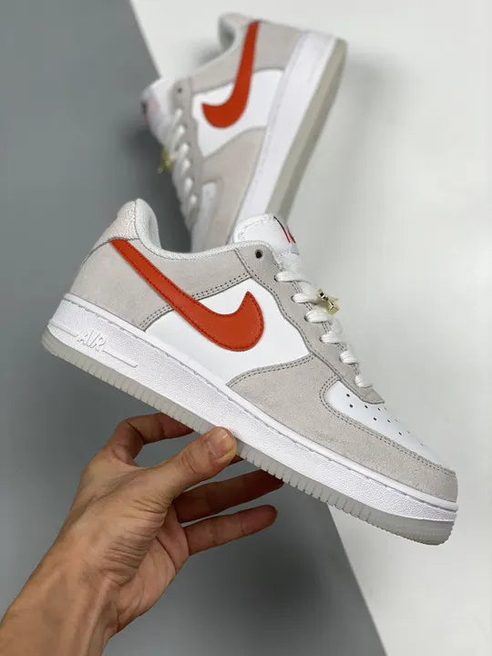 orange Nike Air Force 1 Grey Suede - Hình 2