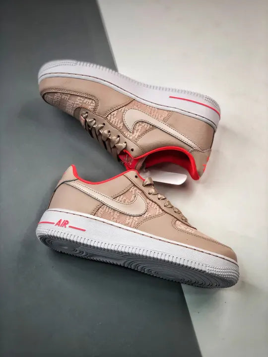 lx Nike Air Force 1 Tan Red - Hình 3