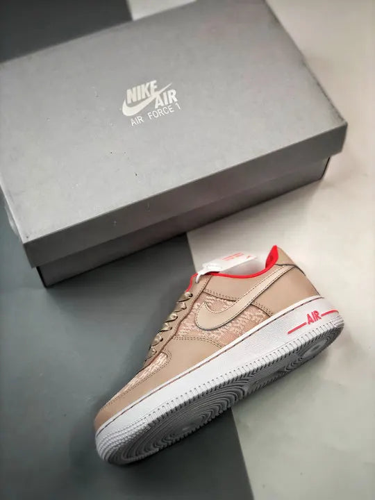 lx Nike Air Force 1 Tan Red - Hình 2