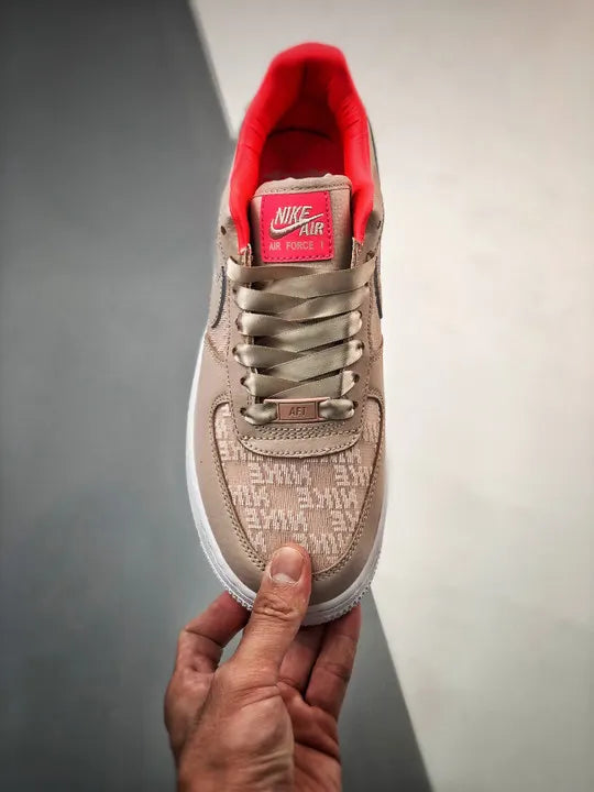 lx Nike Air Force 1 Tan Red - Hình 5