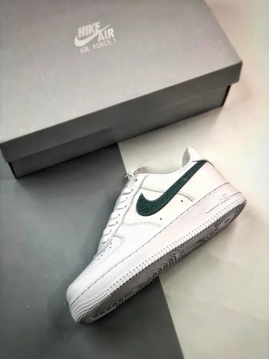 Nike AF1 White Green Sparkle - Hình 3