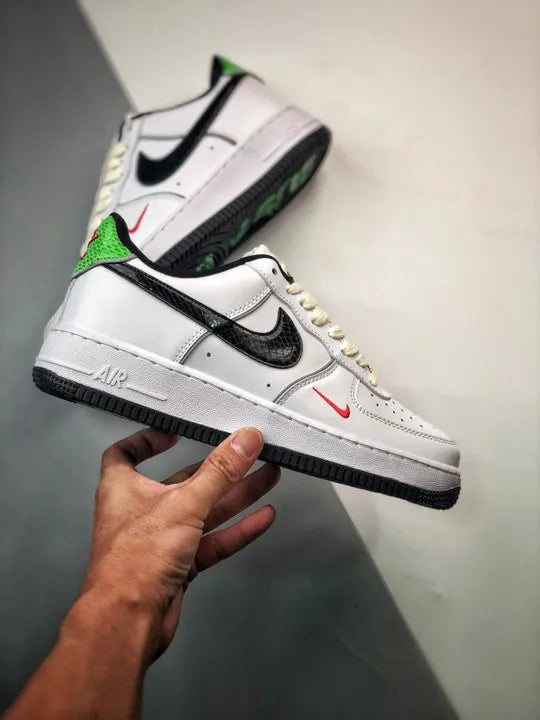 Nike Air Force 1 White Black Snake - Hình 2