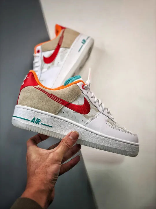 white red Nike Air Force 1 LV8 - Hình 3