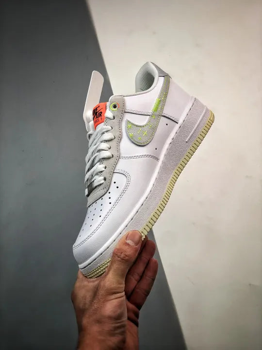 white Nike Air Force 1 Stitch - Hình 5