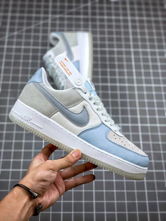 premium Nike Air Force 1 Grey Blue - Hình 2
