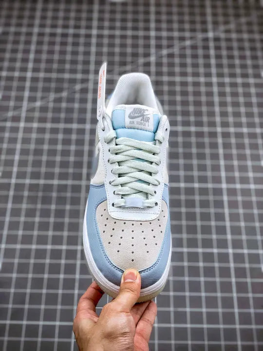 premium Nike Air Force 1 Grey Blue - Hình 5