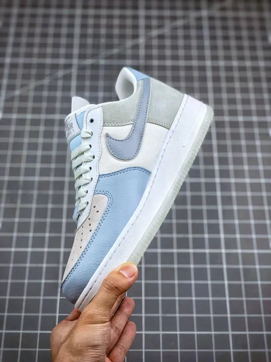 premium Nike Air Force 1 Grey Blue - Hình 4