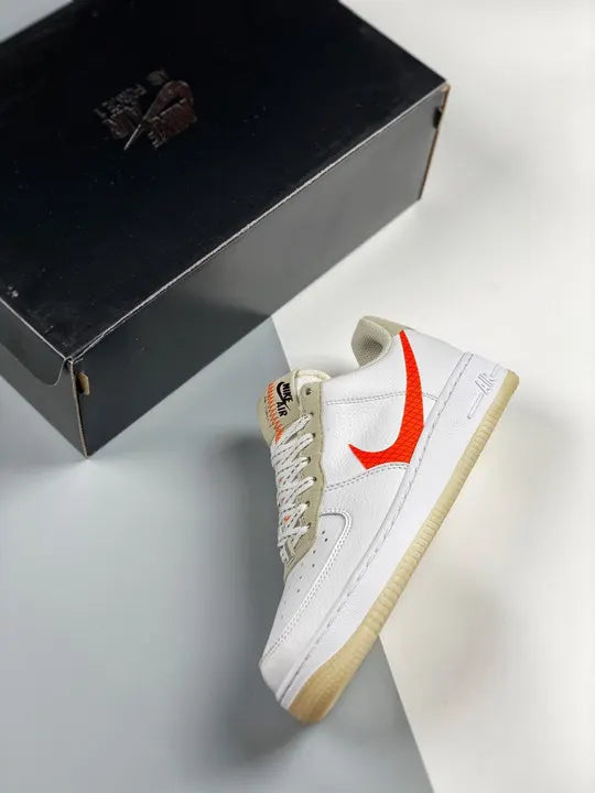 Nike Air Force 1 White/Orange - Hình 2
