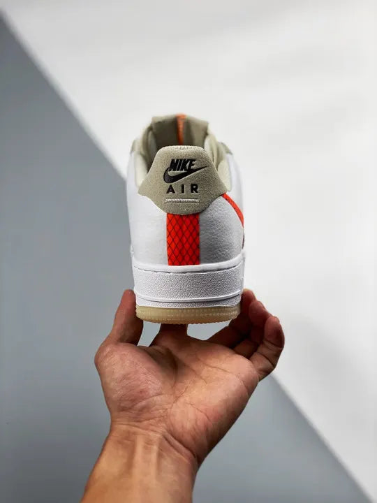 Nike Air Force 1 White/Orange - Hình 8