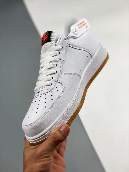 Nike Air Force 1 White/Red Gum - Hình 5