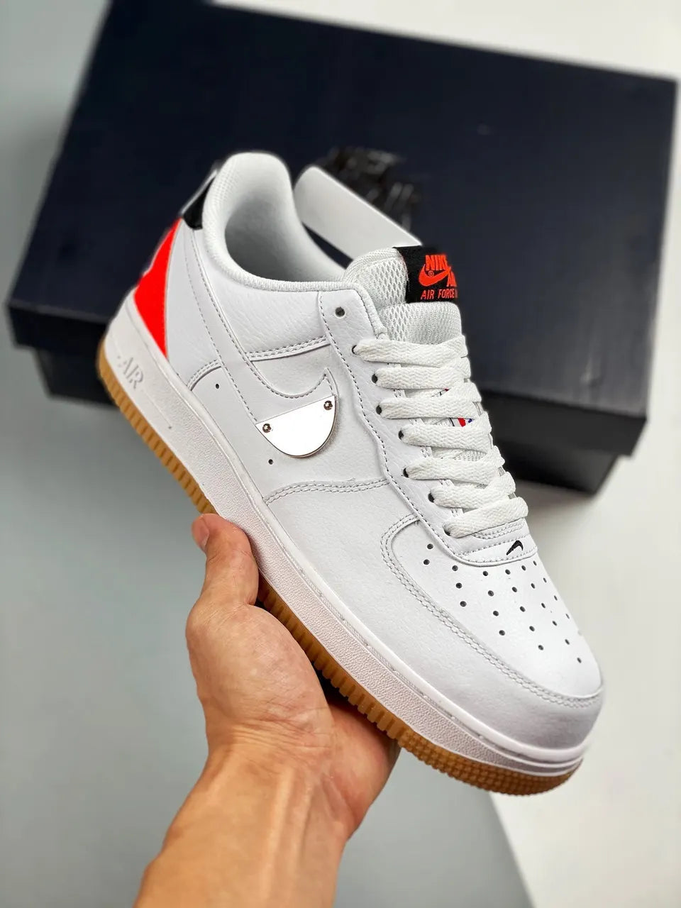 Nike Air Force 1 White/Red Gum