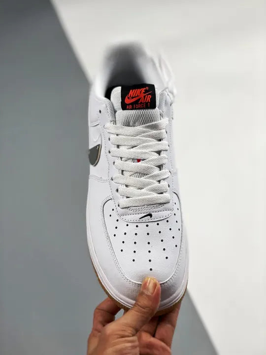Nike Air Force 1 White/Red Gum - Hình 6