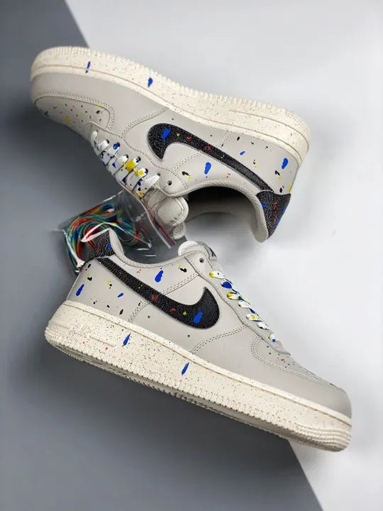 Nike Grey Paint Splatter AF1 - Hình 4