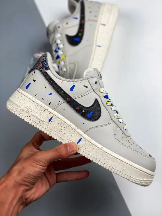 Nike Grey Paint Splatter AF1 - Hình 2