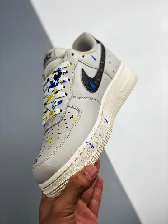 Nike Grey Paint Splatter AF1 - Hình 5