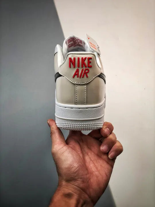 Nike AF1 White Black Swoosh - Hình 8