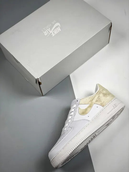 limited Nike Air Force 1 White Gold - Hình 3
