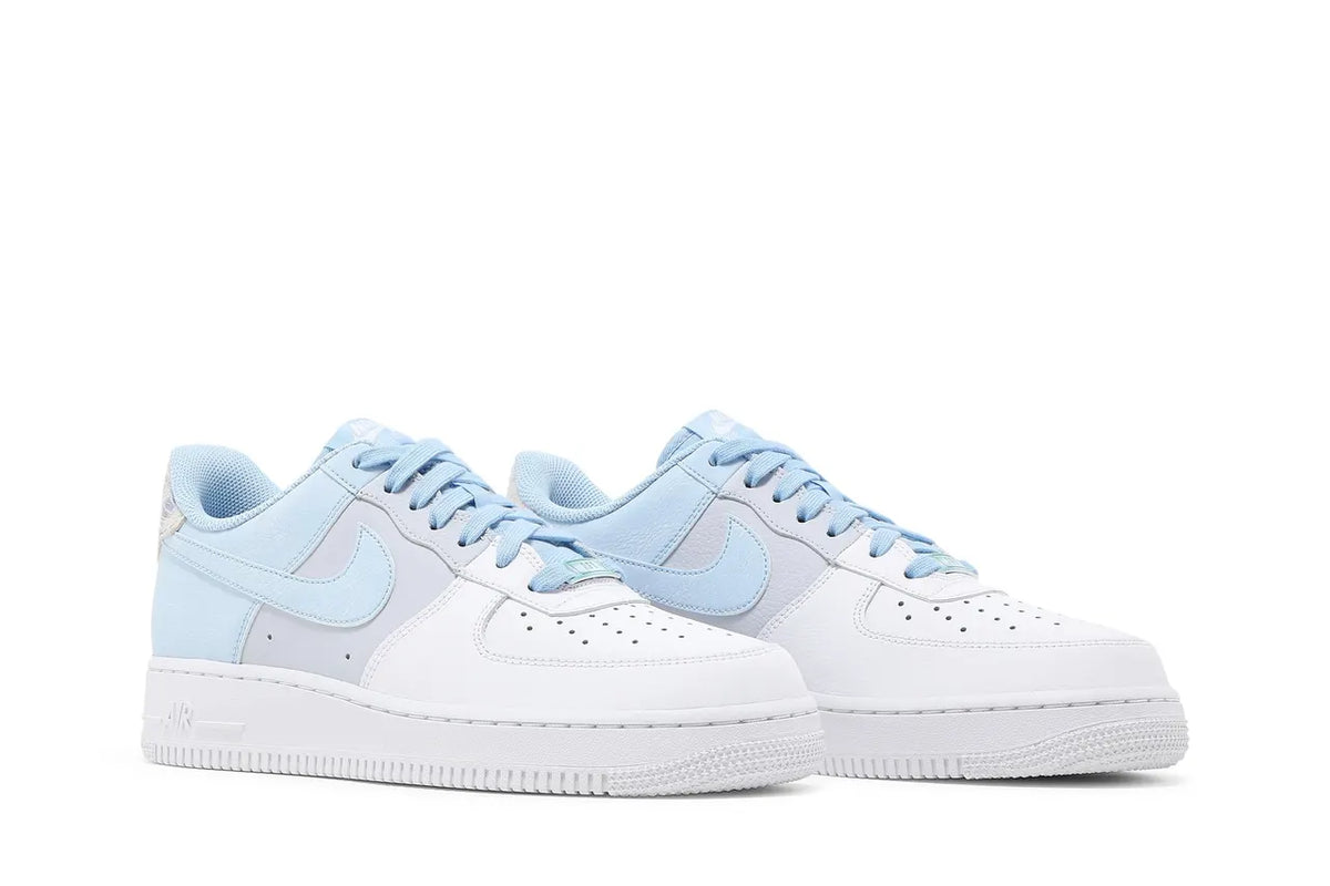 Nike Air Force 1 White/Blue Women - Hình 6
